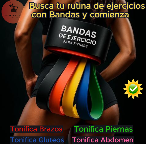 SET DE 5 BANDAS DE EJERCICIOS